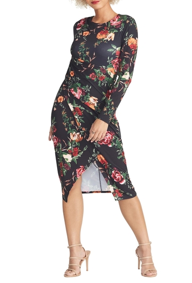 Imbracaminte femei rachel rachel roy bret floral print long sleeve dress black combo