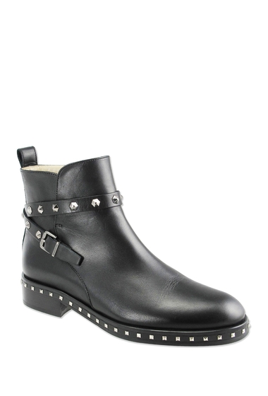Incaltaminte femei ron white brailynn studded leather ankle boot onyx