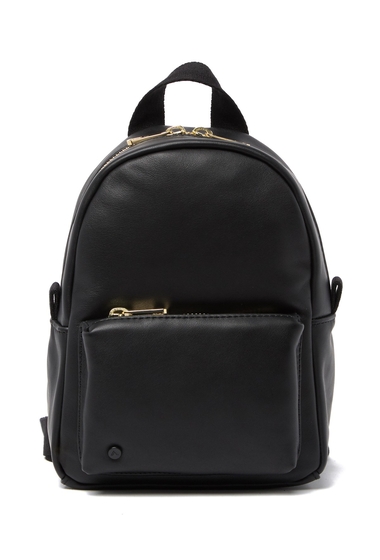 Genti femei state bags hart convertible leather backpack black