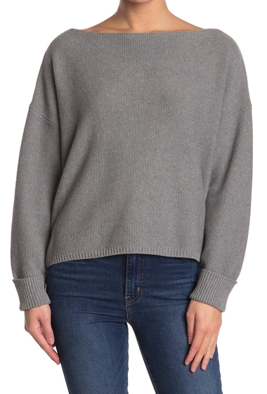Imbracaminte femei french connection moss stitch mozart knit sweater med grey m