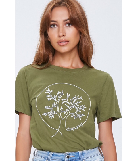 Imbracaminte femei forever21 american forests always growing tee olivewhite