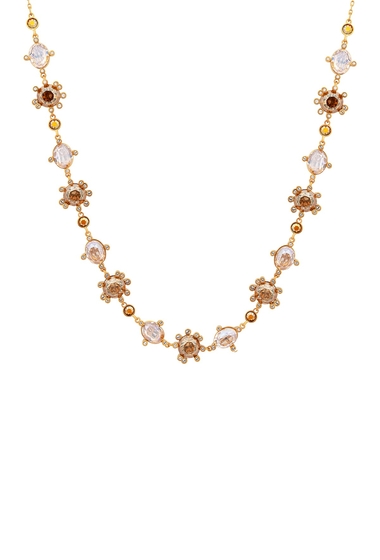 Bijuterii femei swarovski olive crystal necklace gold