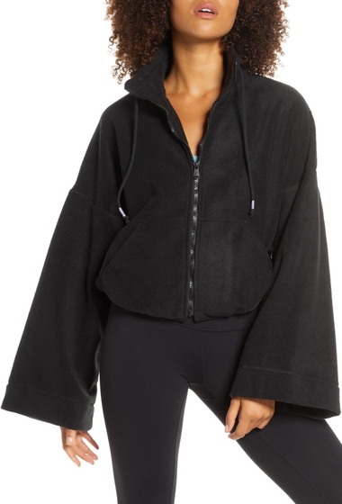 Imbracaminte femei free people fp movement climb high fleece zip jacket black