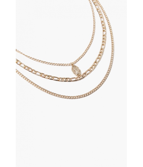 Bijuterii femei forever21 upcycled layered necklace gold
