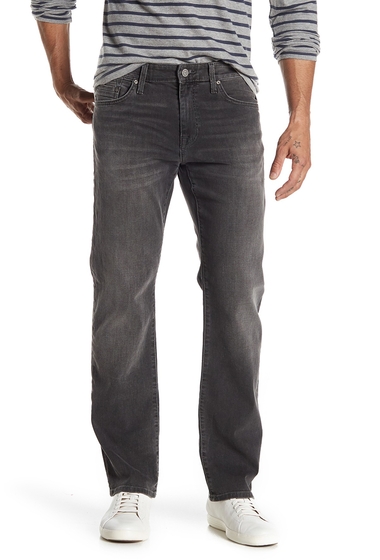 Imbracaminte barbati mavi jeans zach faded straight leg jeans - 30-34 inseam grey distressed manhattan