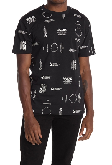 Imbracaminte barbati vans distortion logo print t-shirt black