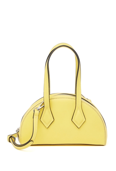 Genti femei who what wear carson convertible crossbody yellow smooth synthe