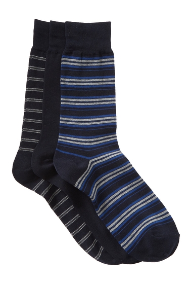 Imbracaminte barbati slate stone striped crew socks - pack of 3 multi pattern