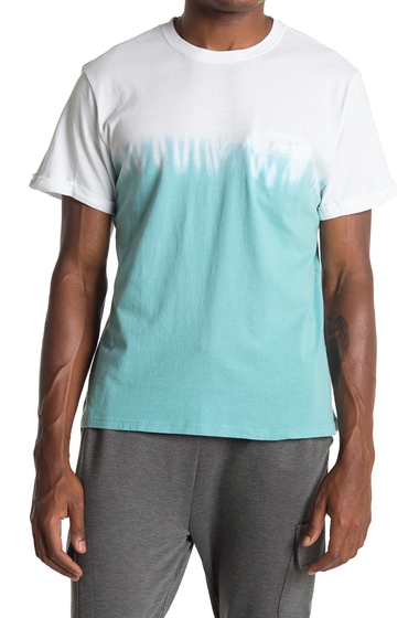 Imbracaminte barbati sovereign code segundo dip dye print t-shirt whitemint