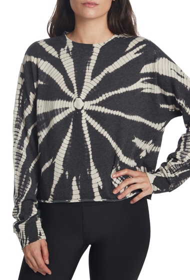 Imbracaminte femei sage collective tie-dye dolman pullover sweatshirt black