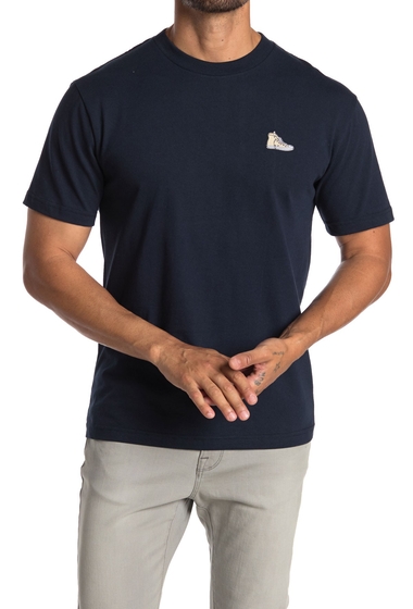 Imbracaminte barbati retrofit high top patch short sleeve t-shirt navy