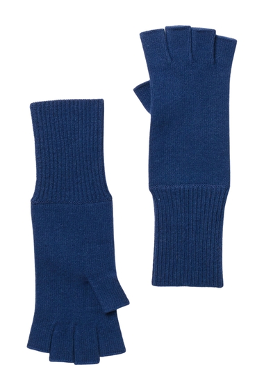 Accesorii femei portolano 12 cashmere fingerless gloves sugar blue