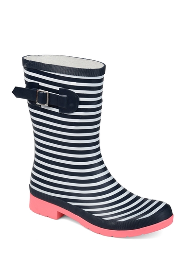 Incaltaminte femei journee collection seattle rain boot stripe