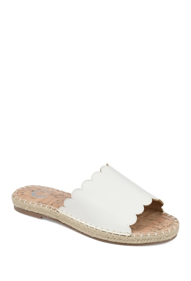 Incaltaminte femei journee collection marjan espadrille slide sandal white