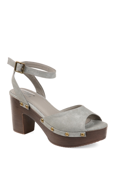 Incaltaminte femei journee collection lorica studded platform sandal grey