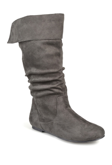 Incaltaminte femei journee collection shelley slouchy boot - wide calf grey
