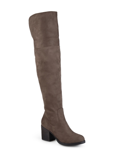 Incaltaminte femei journee collection sana over-the-knee boot - wide calf taupe