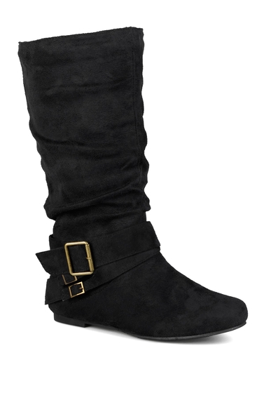 Incaltaminte femei journee collection shelley buckle slouchy boot black