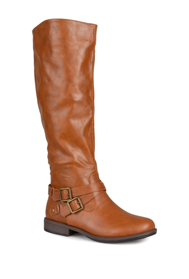 Incaltaminte femei journee collection april wide calf boot chestnut