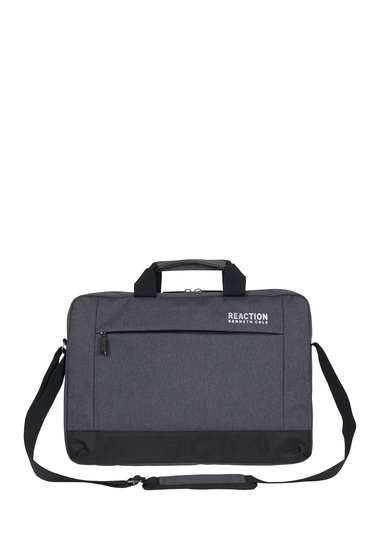 Genti barbati heritage travelware two-tone heathered polyester single compartment 156 computer bag business case charcoal