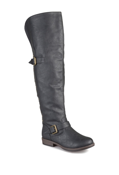Incaltaminte femei journee collection kane studded tall boot black
