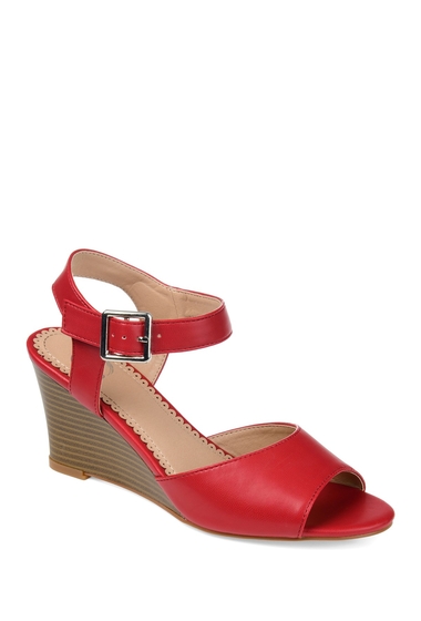 Incaltaminte femei journee collection ricci wedge sandal red