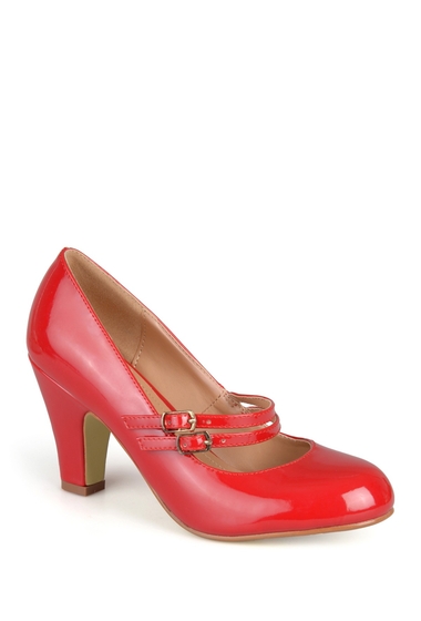 Incaltaminte femei journee collection wendy patent mary jane pump red