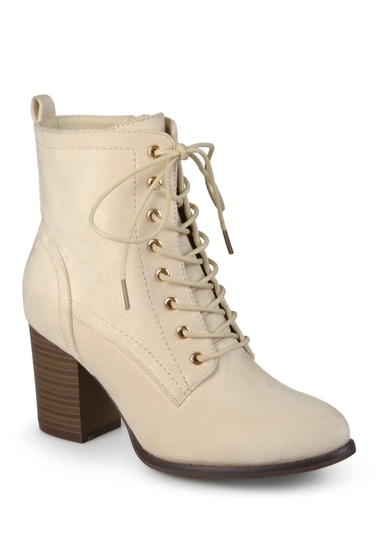 Incaltaminte femei journee collection baylor lace-up boot bone