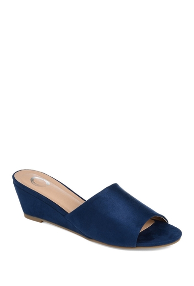 Incaltaminte femei journee collection pavan wedge slide sandal blue
