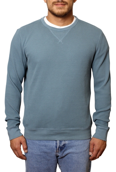 Imbracaminte barbati freedom foundry ridgecrest waffle knit pullover sweater blue stone