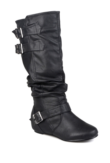 Incaltaminte femei journee collection tiffany slouchy riding boot - wide calf black