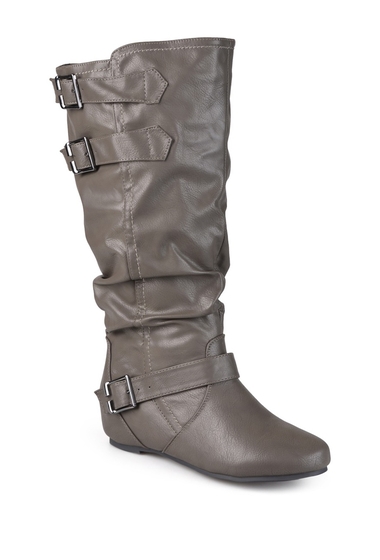 Incaltaminte femei journee collection tiffany slouchy riding boot - wide calf grey