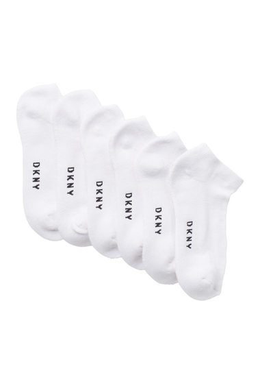 Imbracaminte femei dkny low cut sport socks - pack of 6 all white