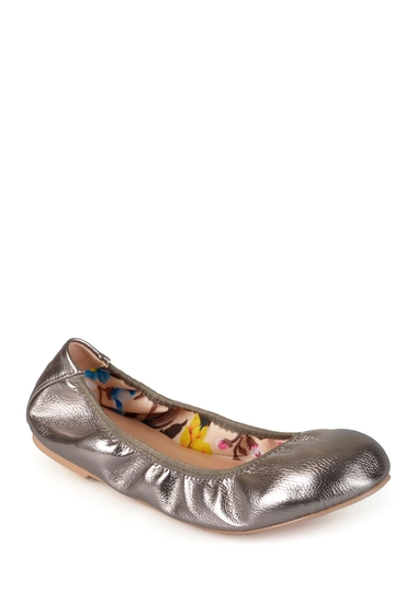 Incaltaminte femei journee collection lindy round toe flat pewter