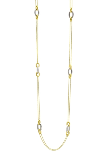 Bijuterii femei dean davidson 22k gold and rhodium plated dune charm necklace multi