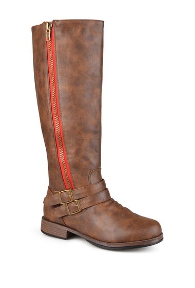Incaltaminte femei journee collection lady extra wide calf boot brown
