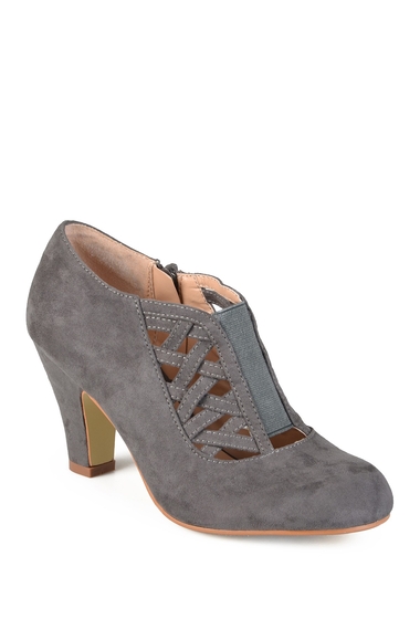 Incaltaminte femei journee collection piper caged ankle bootie - wide width grey
