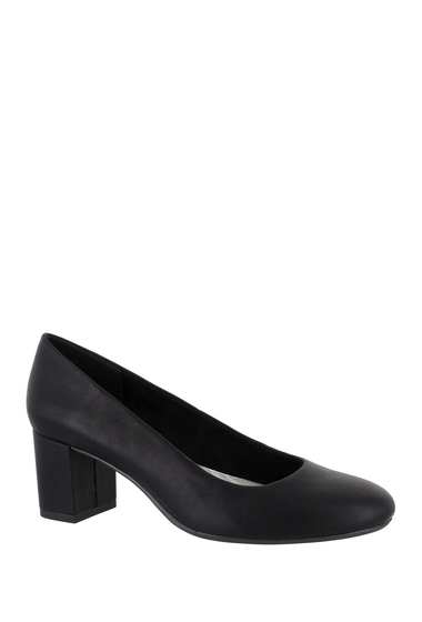 Incaltaminte femei easy street proper block heel pump - multiple widths available black