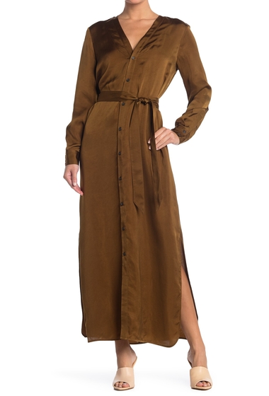 Imbracaminte femei billy reid paneled robe dress olive