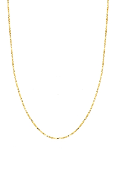 Bijuterii femei bony levy 14k yellow gold 18 box chain necklace 14ky