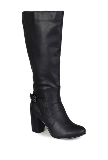Incaltaminte femei journee collection carver heeled tall boot black
