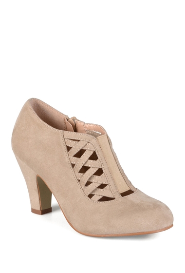 Incaltaminte femei journee collection piper caged ankle bootie taupe