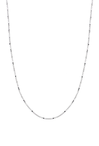 Bijuterii femei bony levy 14k white gold 18 box chain necklace 14kw