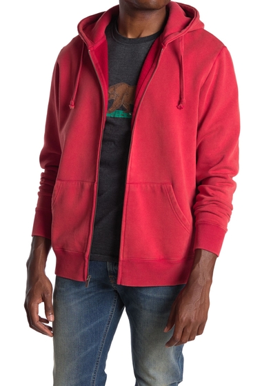 Imbracaminte barbati american needle goliath hoodie zip jacket red