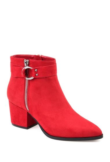 Incaltaminte femei journee collection lavra ankle bootie red