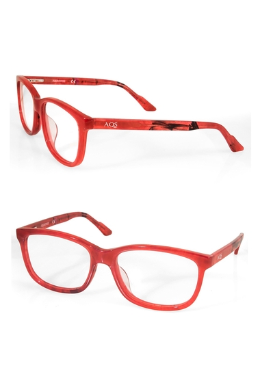 Ochelari femei aqs sunglasses collin 54mm rectangle optical frames pale red-black