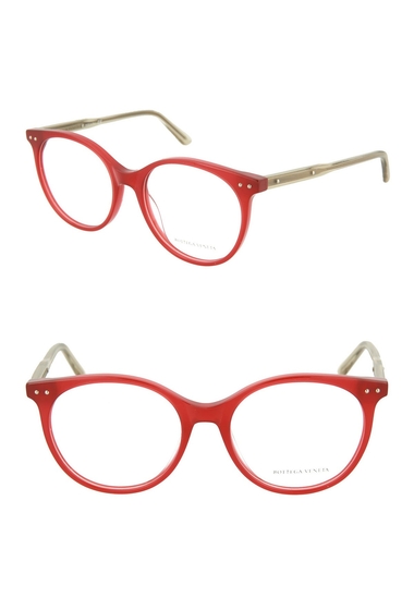 Ochelari femei bottega veneta 52mm cat eye optical frames red clear