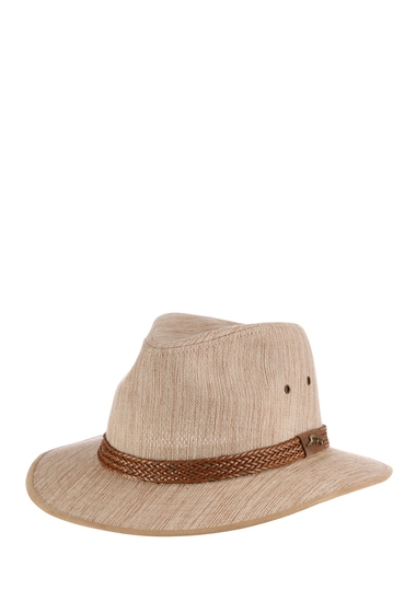 Accesorii barbati tommy bahama braided trim safari hat natural