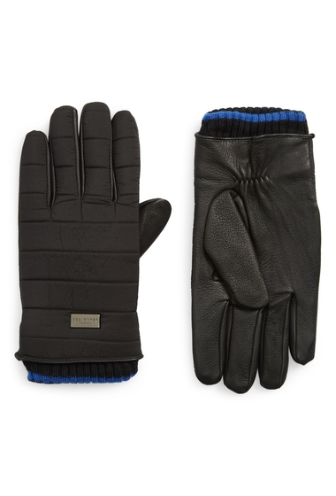 Accesorii barbati ted baker london nylon quilted gloves black