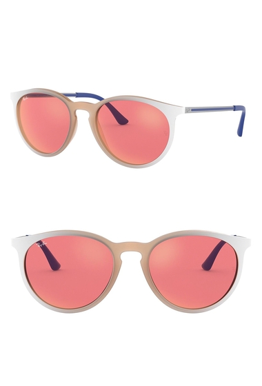 Ochelari barbati ray-ban phantos 53mm round sunglasses pink red